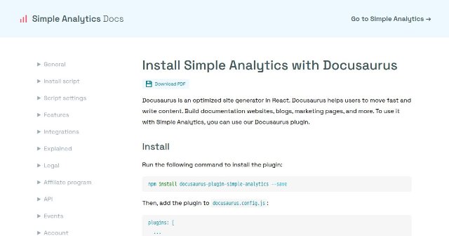 Simple Analytics