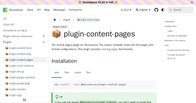 Pages