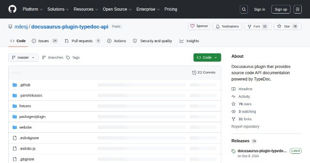 TypeDoc API