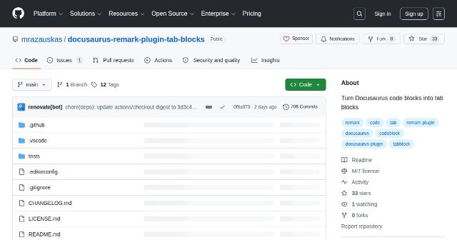 Tab Blocks