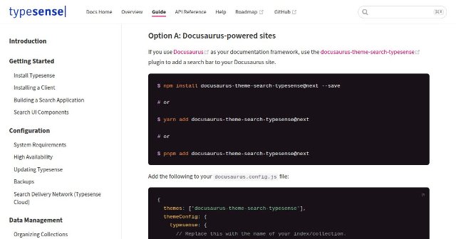 Search Typesense
